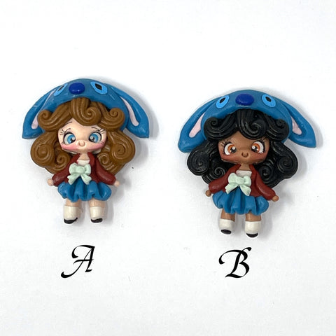 Handmade Clay Doll - Stitch Girls