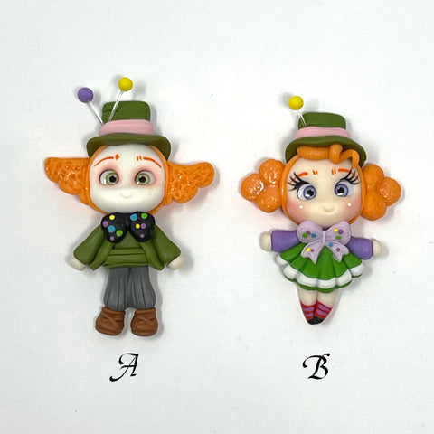 Handmade Clay Doll - Mad hatter