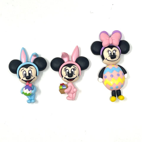 Ella Clay Doll - Easter Mickey and Minnie