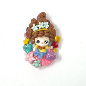 Handmade Clay Doll - Fancy Nancy