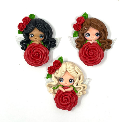 Handmade Clay Doll - Rose girls