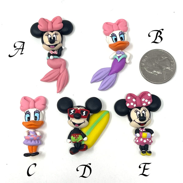Ella Clay Doll - Mickey and Minnie Summer fun
