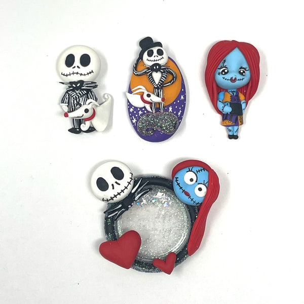 Handmade Clay Doll - Jack and Sally