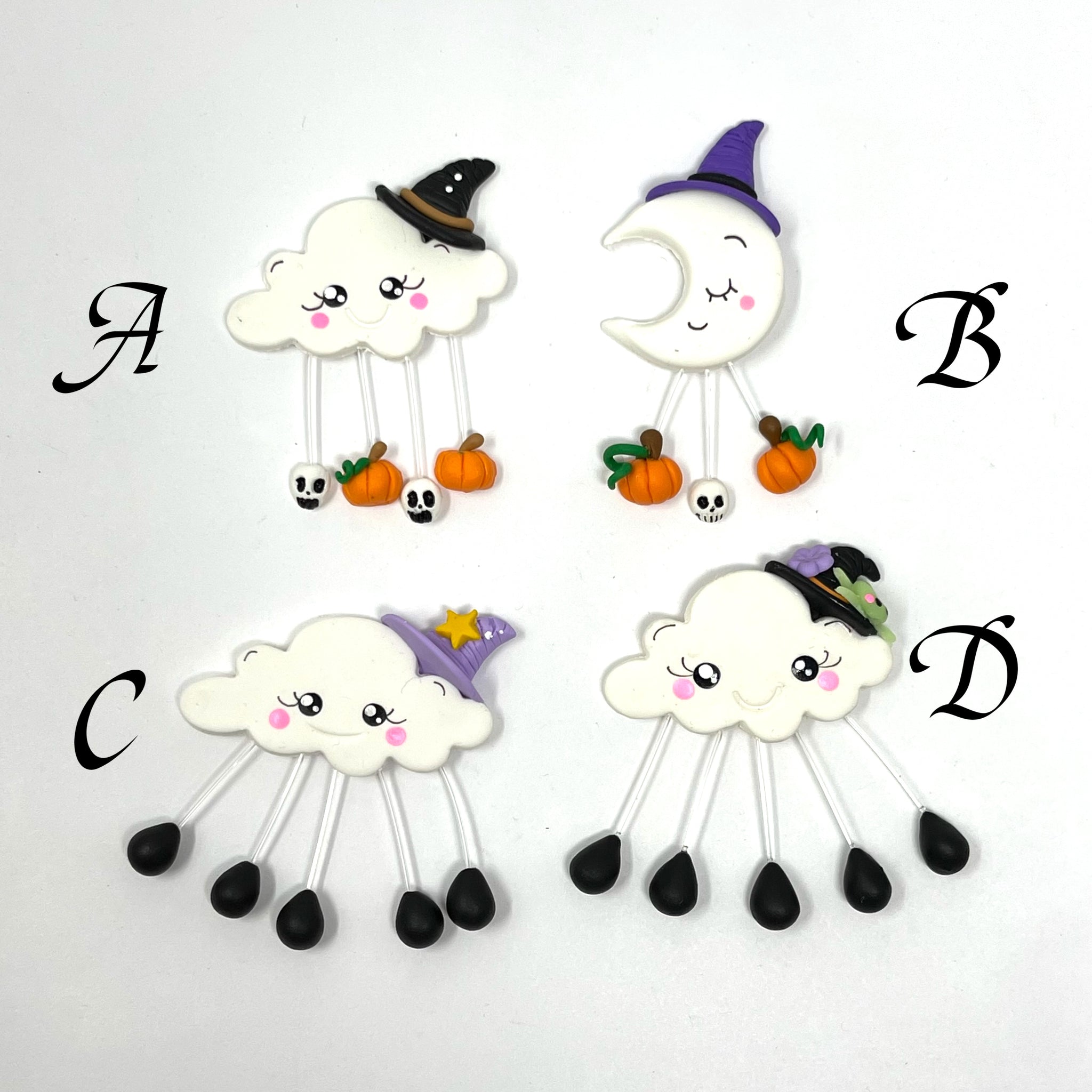 Handmade Clay Doll - Halloween cloud