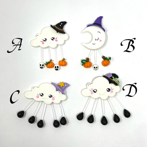 Handmade Clay Doll - Halloween cloud